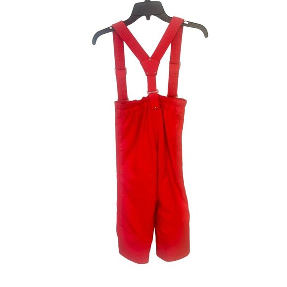 Obermeyer Kids I-Grow Snow Bib Pants Adjustable Straps Size 7 Peony red - Picture 2 of 5